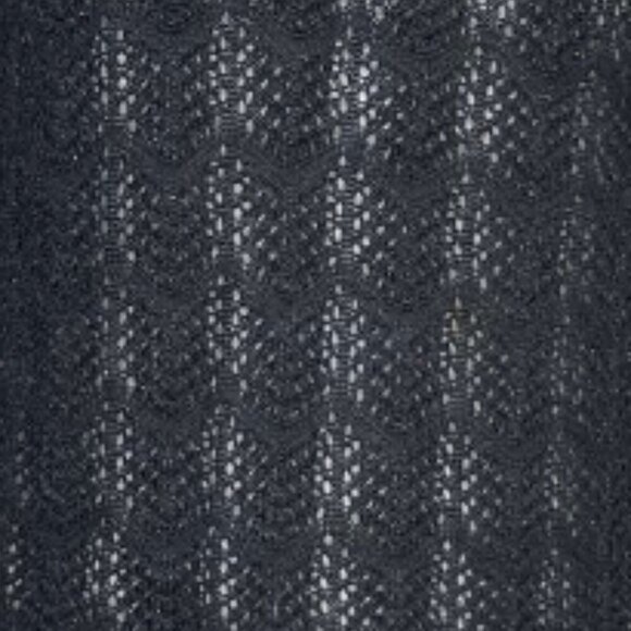 Daisy Fuentes Women's Sheer Cable Knit Bell Sleeve Sweater Romantic Goth Sz XL - Picture 4 of 5